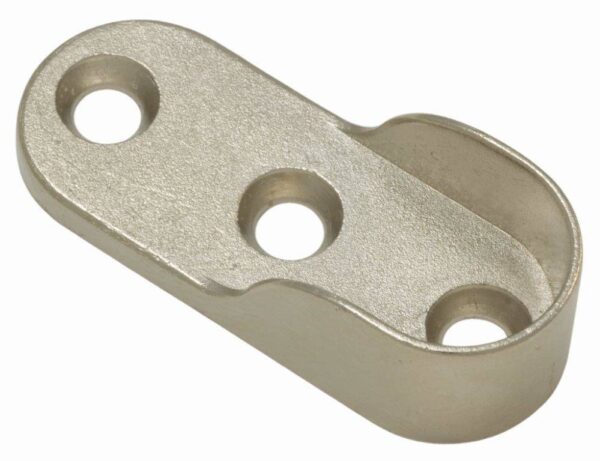 SOPORTE LATERAL OVAL 30 X 15 A-402-18 ALUMINIO PLATA