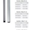 PATA MESA REDONDA  710 60MM INOX MATE HP7160 - Imagen 2