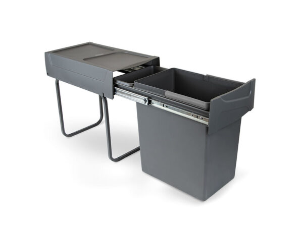 CUBO BASURA EXTRAIBLE ECOLOGICO MODULO 30 8199323 1X20 LITROS ANTRACITA