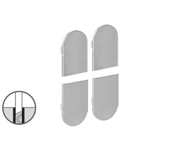 EMBELLECEDOR EN KIT BISAGRA INVISIBLE CROMO SATINADO ECLIPSE 3.2 E302001634