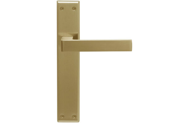 JANDEL JUEGO MANIVELAS 4513 PLACA LARGA LATON SATINADO